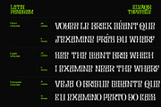 Elvaqir Rock and Roll Typeface, a Font by Designsation (Thumbnail 8 of 10)