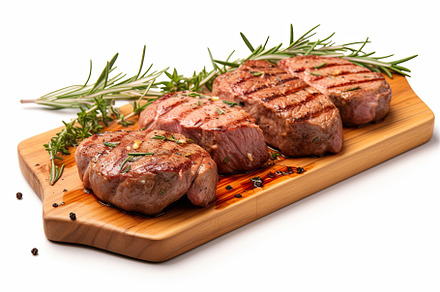 Delicious grilled pork beef steaks, a Background Photo by Pixeness