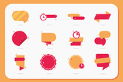 Chat Bubble Banner Icon Set, a Templates & Theme by studiogstock (Thumbnail 1 of 5)
