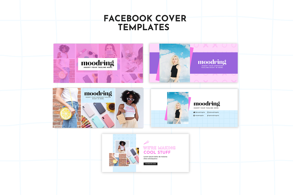 Facebook Template Bold Canva, a Social Media Template by ltsdesigns (Photo 2 of 5)