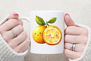 Watercolor Lemon Bundle Clipart, an Illustration by Sublimation Artist (Thumbnail 5 of 6)