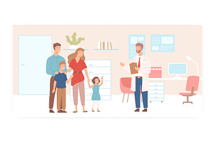 Family doctor, a Healthcare Illustration by Good Studio