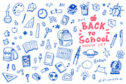 Back to school doodle vector set, an Education Illustration by Hala (Thumbnail 1 of 5)