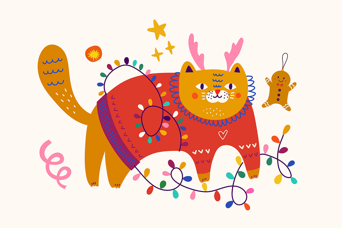 Merry Christmas, a Seasonal Illustration by MoleskoStudio (Photo 27 of 28)