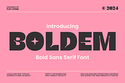 Boldem Bold Sans Serif Font, a Sans Serif Font by Graphue (Thumbnail 1 of 9)