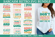 Sarcasm Retro SVG Bundle ,Sarcasm, a Graphic by akazaddesign (Thumbnail 1 of 16)