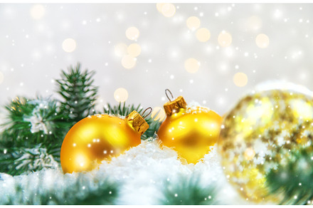 Christmas cards with snow and decor, a Holiday Photo by yanadjana