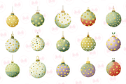 Pastel Christmas Ornament Clipart, an Illustration by Markicha Art (Thumbnail 2 of 6)