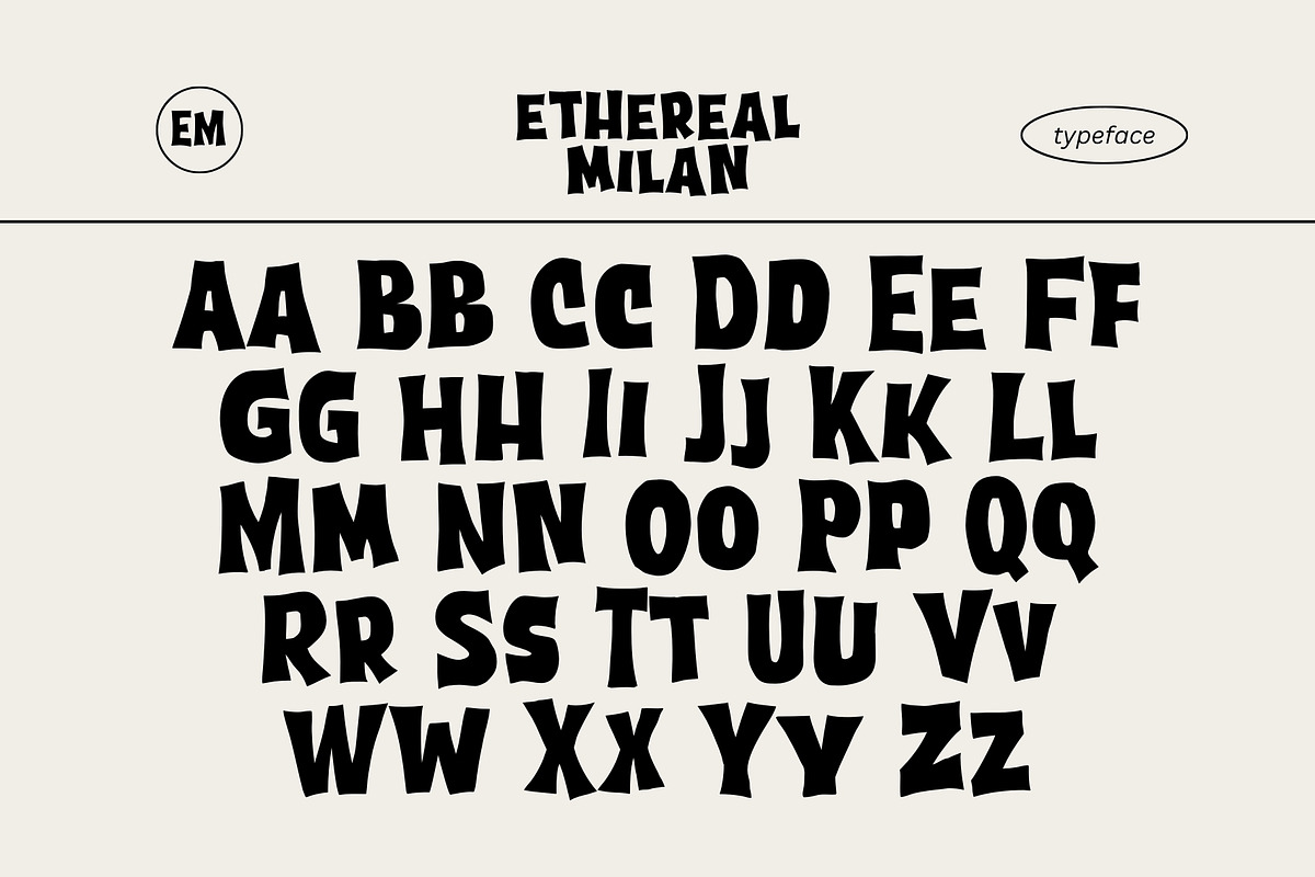Ethereal Milan, a Sans Serif Font by Xelo Graph (Photo 7 of 11)