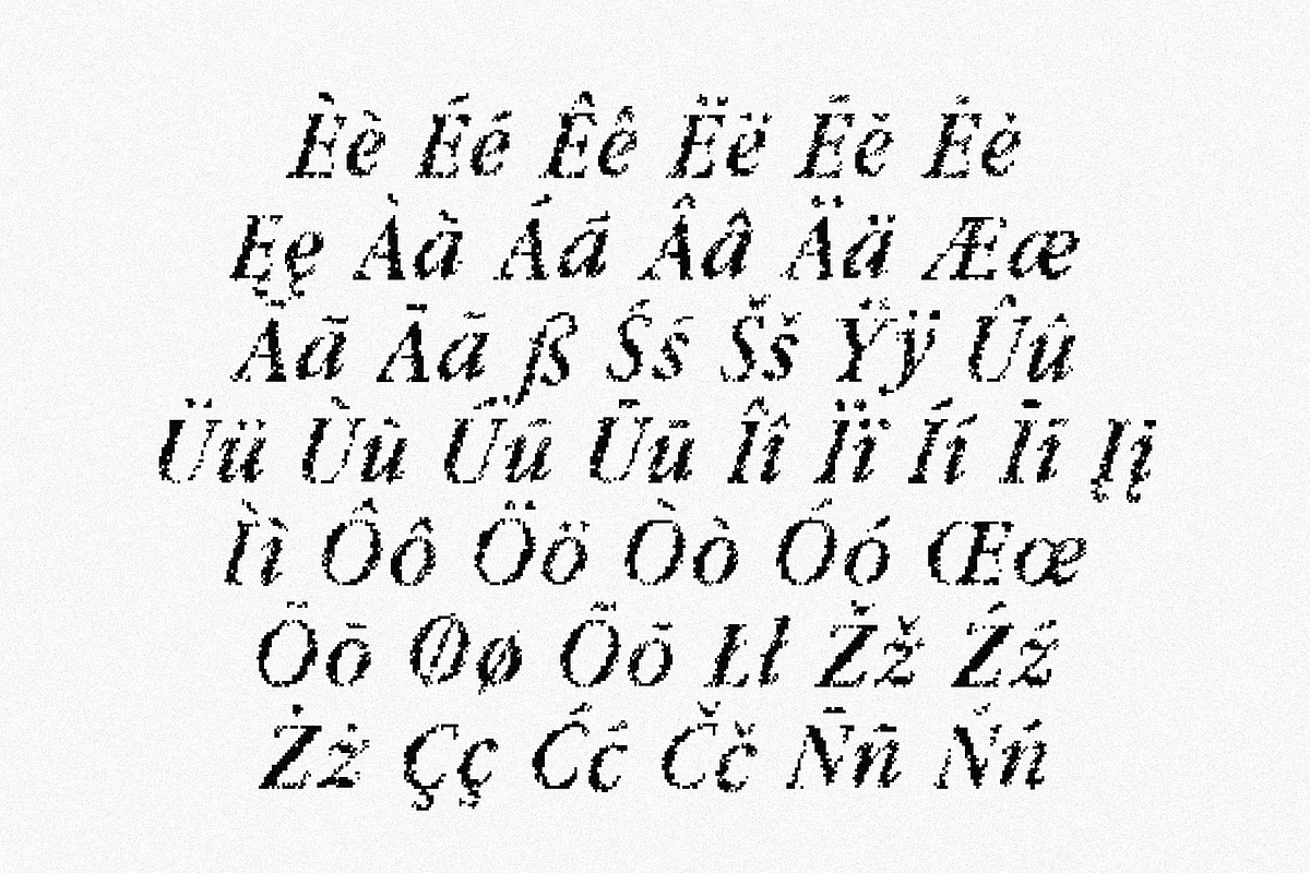 fffffff Pixel Serif Font, a Serif Font by Nomad Visuals (Photo 5 of 6)