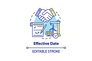 Effective Date Concept Icon