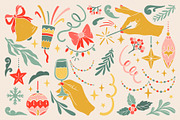 Christmas Retro collection., a Decorative Illustration by ElenKoss (Thumbnail 4 of 15)