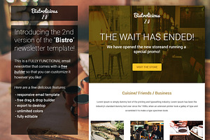 Bistro 2.0 - Responsive Newsletter