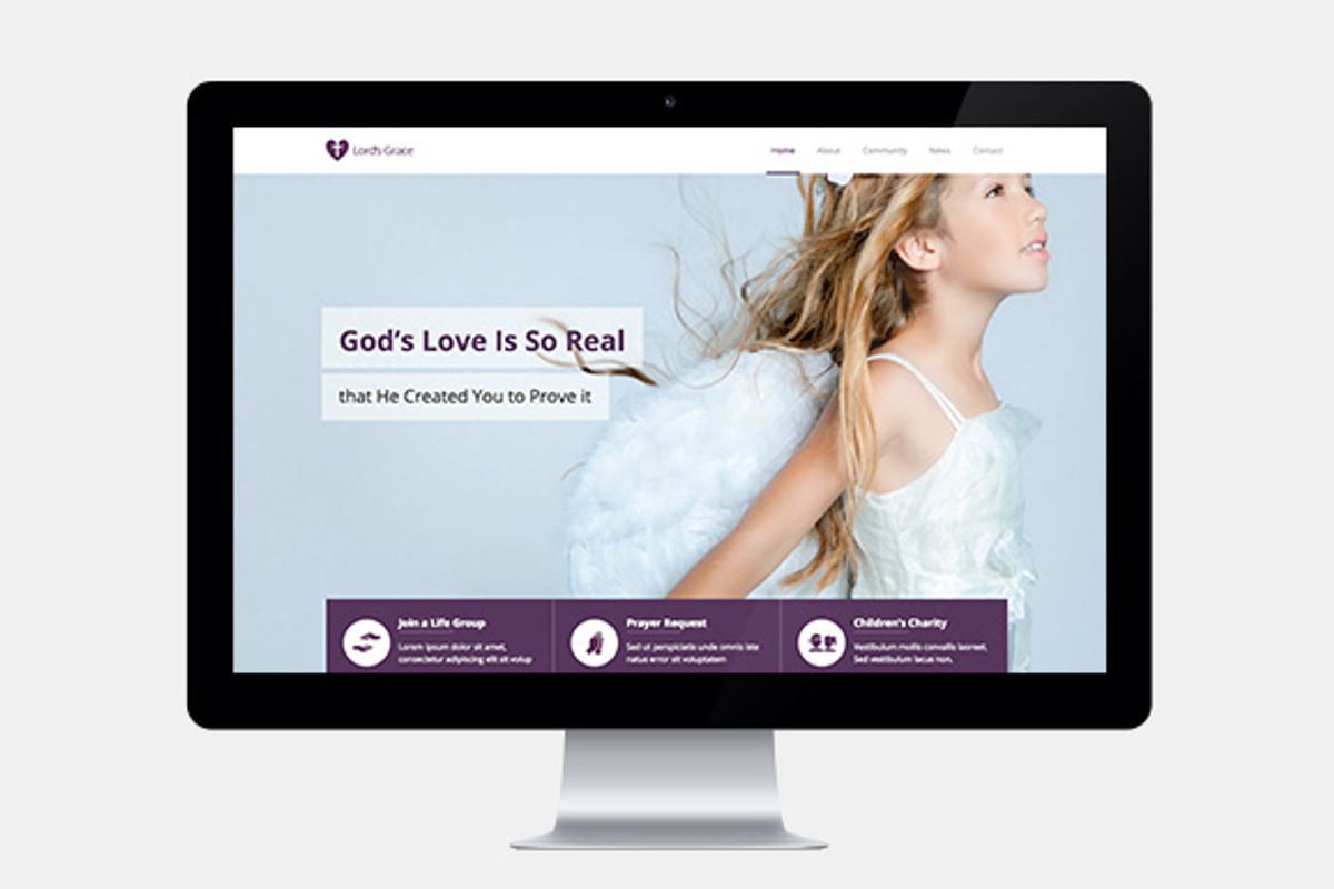 Church One Page Website Template, a HTML Template by GT3 Themes