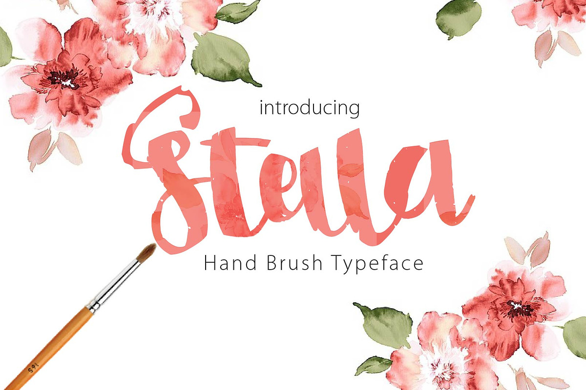 Stella script typeface