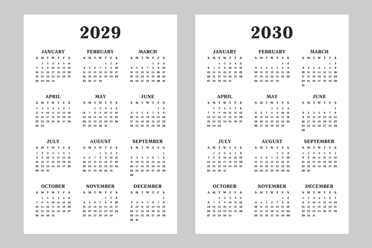 Calendar 2023 and 2030, an Icon by Volyk (Photo 5 of 5)