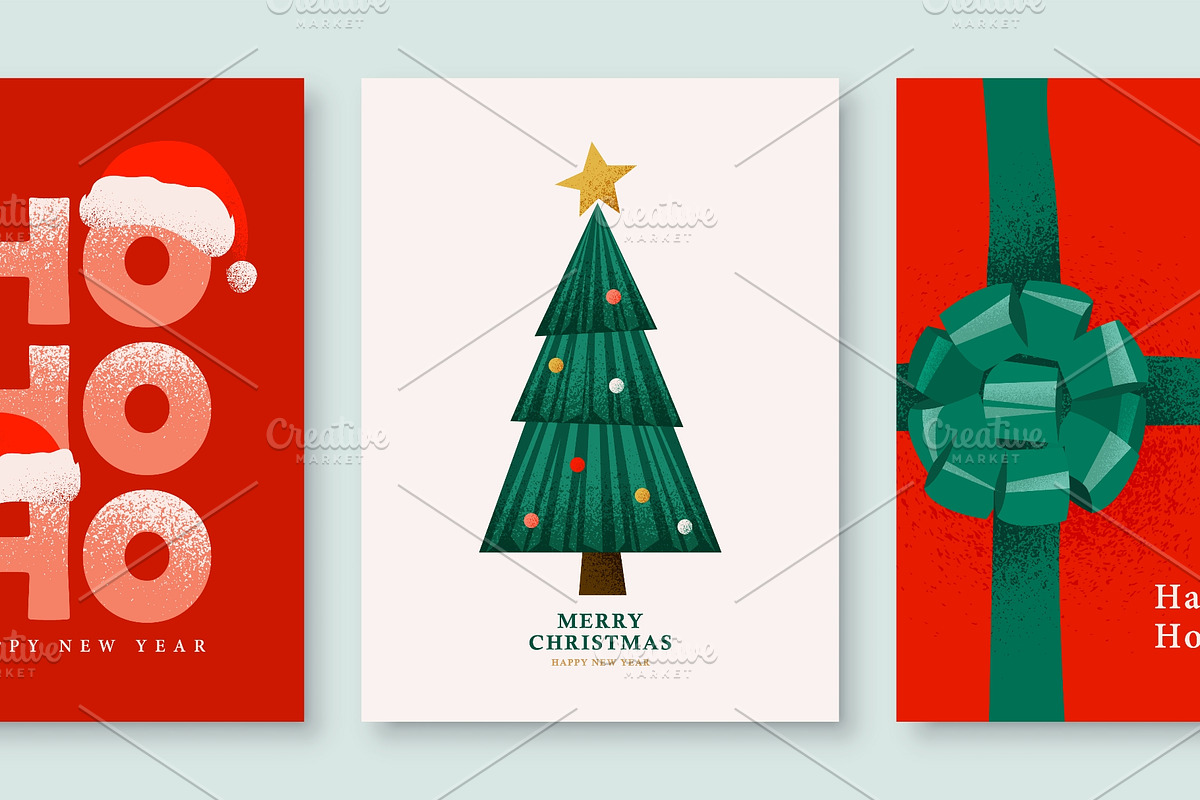 Christmas card holiday background, an Object Illustration by Zaie (Photo 2 of 3)