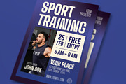 Sport Training Flyer, a Flyer Template by graphicook (Thumbnail 2 of 3)