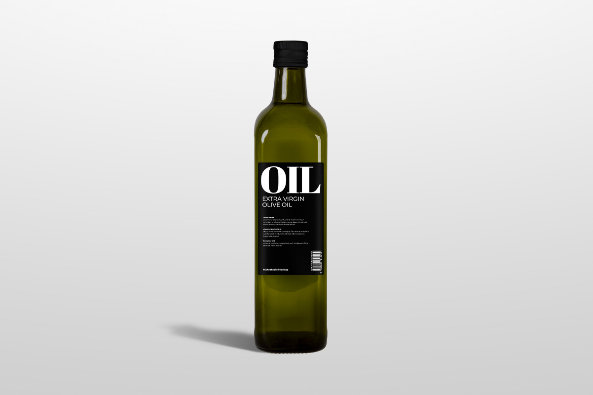 Olive oil - Square bottle mockup, a Packaging Mockup by Makestudio (Photo 2 of 7)
