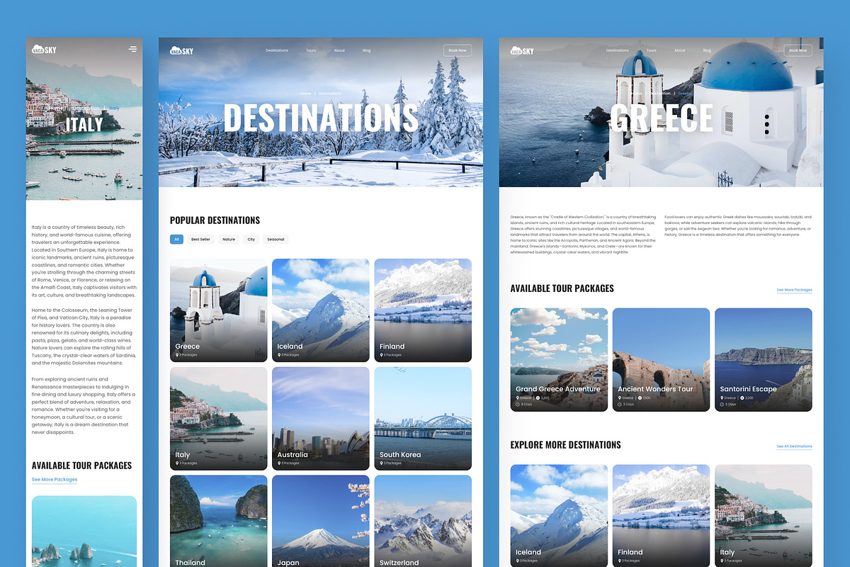 Vacasky Tour & Travel Agency Framer, a Websites & App Template by peterdraw (Photo 5 of 5)