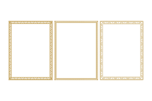 Decorative Ornament Square Frame Set