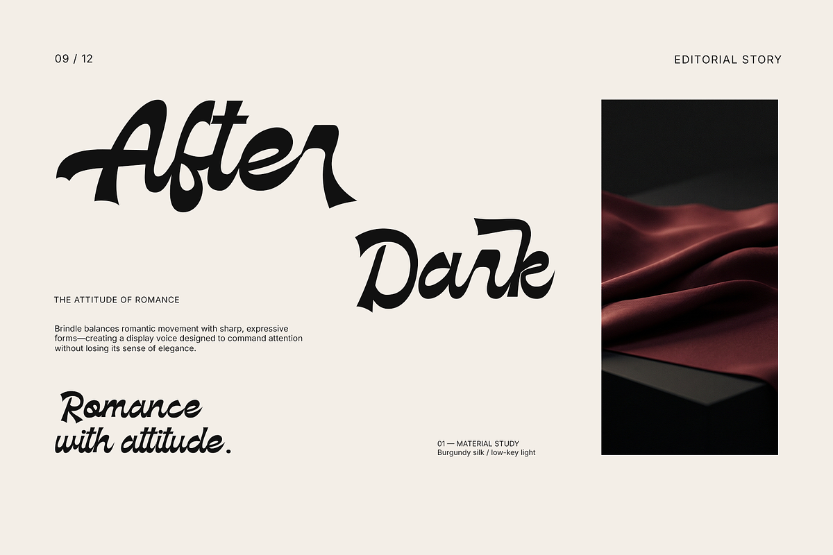 Brindle — Bold Script Display Font, a Handwritten Font by Hasbi Creative (Photo 9 of 12)