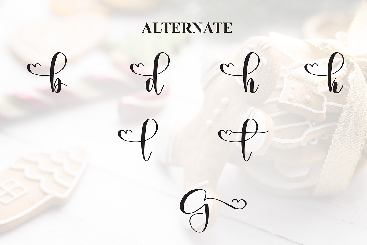 Ginger Bread | Script Font, a Handwritten Font by Scratchones (Photo 8 of 9)