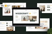 Woodcraft - Crafting Google Slide, a Presentation Template by Deepslide Studio (Thumbnail 1 of 6)