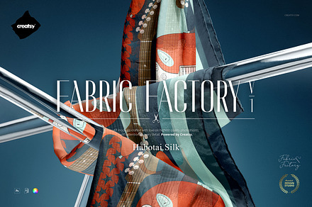 Habotai Silk Scarf Mockup Bundle, a Mask Mockup by creatsy5