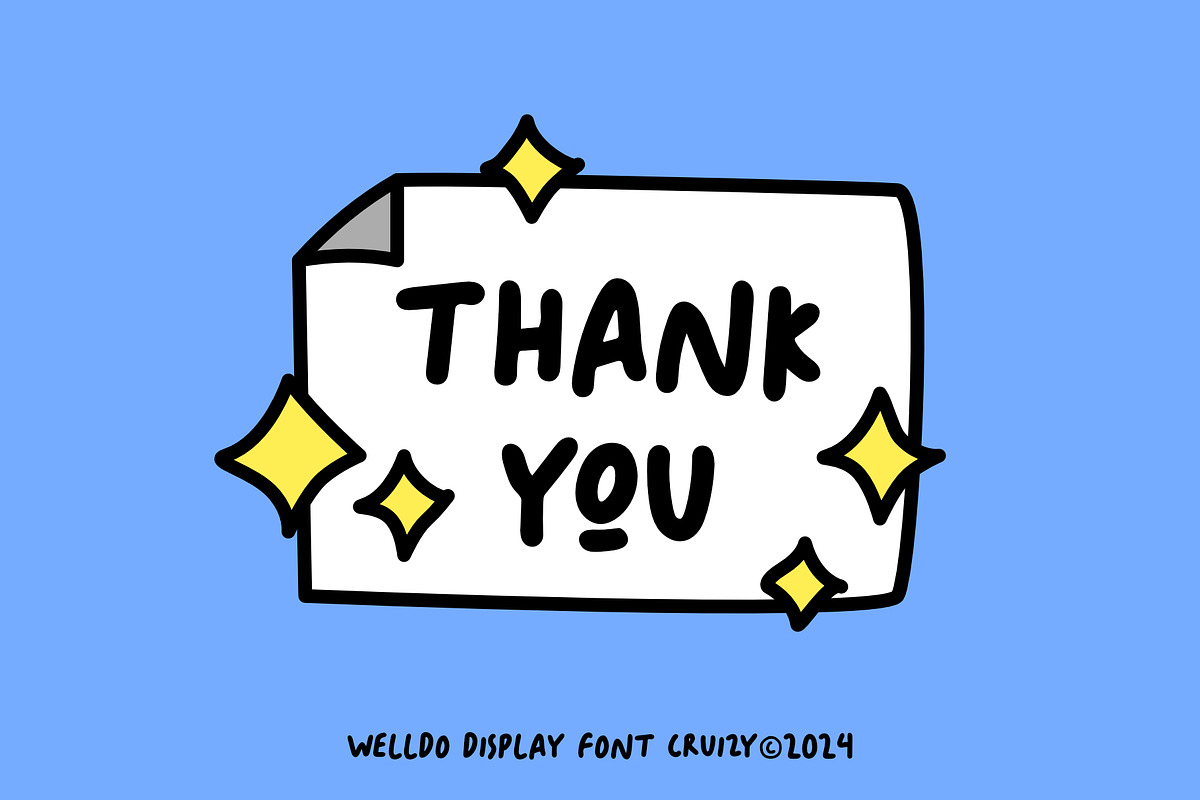 WELLDO - Playful Display Font, a Handwritten Font by Cruizy & Co (Photo 8 of 8)