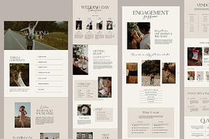 Showit Wedding Guide Template Luna