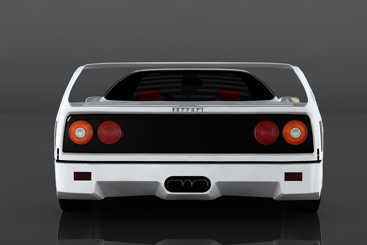 Ferrari F40, a Cars & Vehicle 3D Model by valtriiu (Photo 6 of 12)