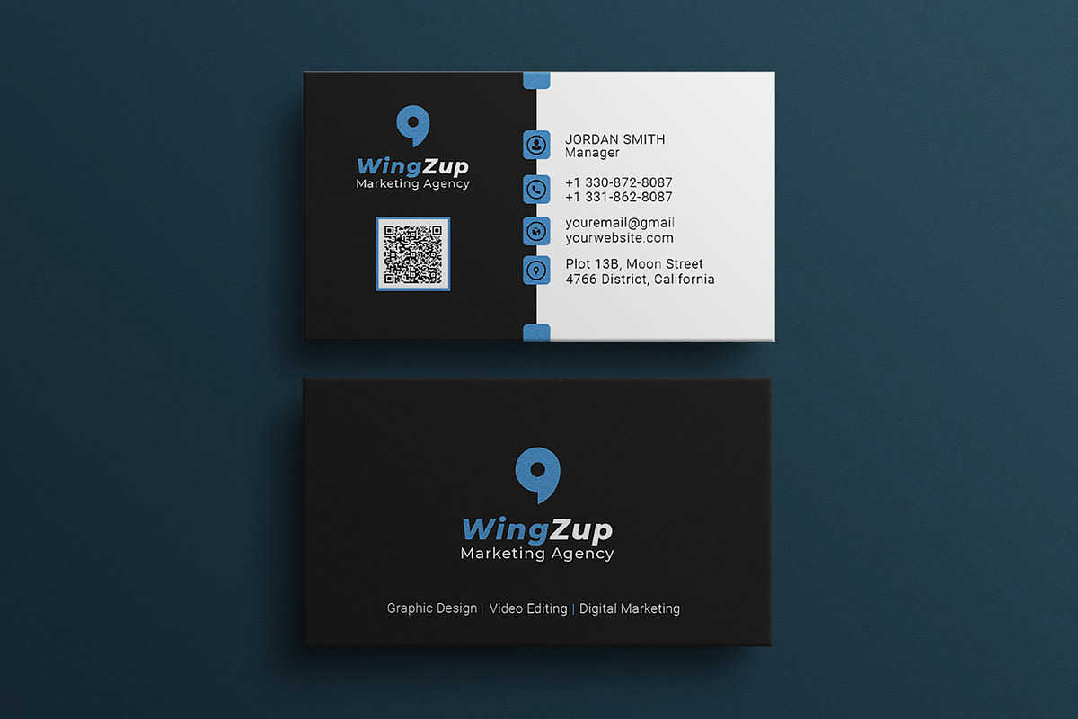 Yellow Business Card, a Business Card Template by Saman Osama (Photo 4 of 5)