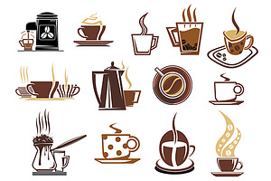 Brown Coffee Icons