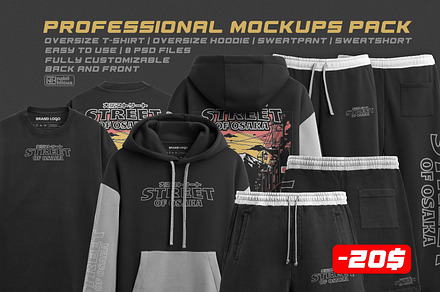 Professional apparel mockups pack