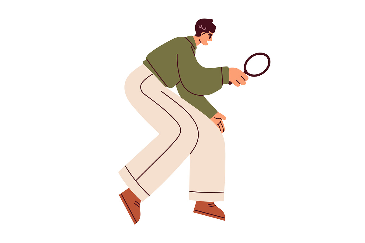 People search with magnifying glass, a Person Illustration by Good Studio (Photo 4 of 6)