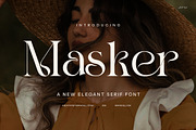 Masker Stylish Serif Font, a Serif Font by Graphicxell (Thumbnail 1 of 8)