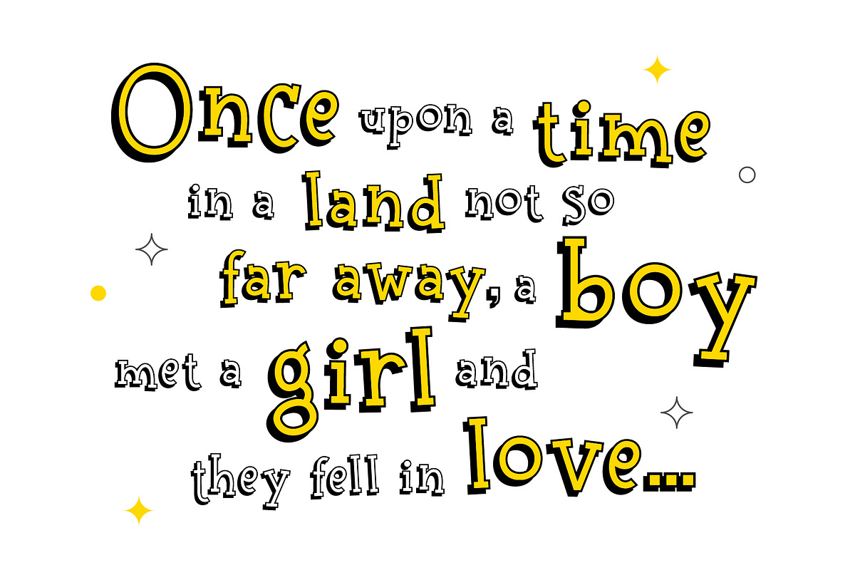 Bookworm Kid Display Font preview 3