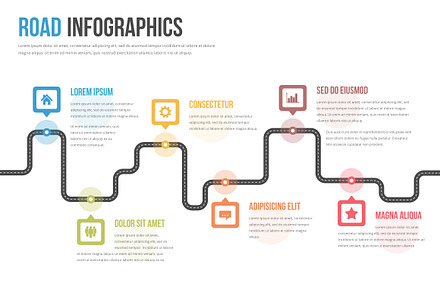Road Infographics, a Graphic by PixMarket