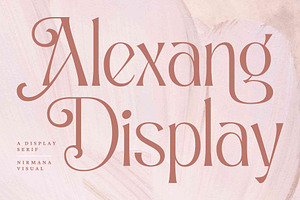 Alexang Display - Display Serif