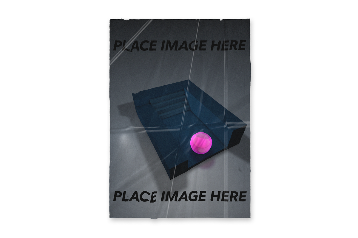 Poster Paper: Photoshop Mockup, a Print Template by The Reb. Shop (Photo 2 of 2)