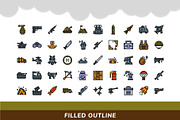 200 Military Icon Pack, a Duotone Icon by Creastale (Thumbnail 5 of 5)