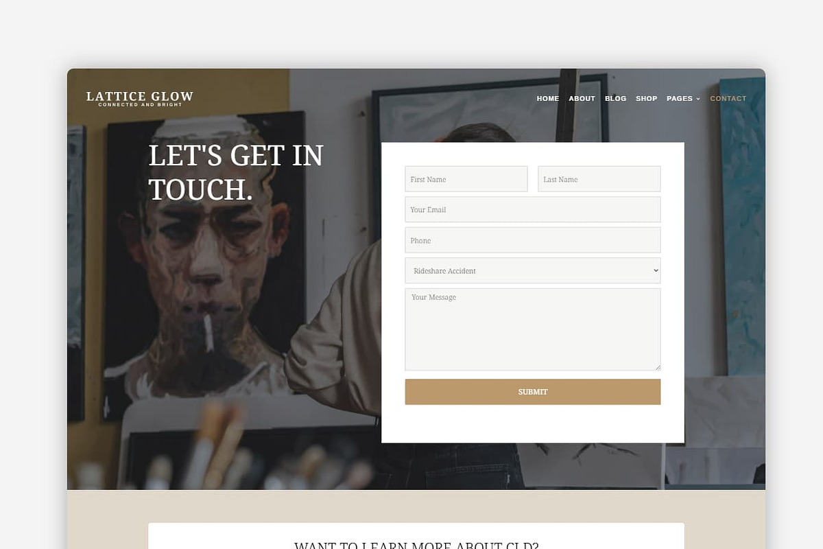 Lattice Glow - Blog WordPress Theme preview 3