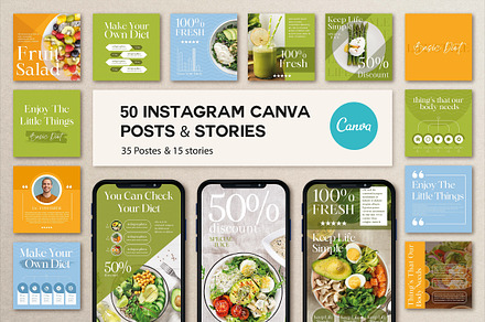 50 Instagram Canva Posts & Stories