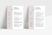 FLORAL Resume/CV + Cover Letter, a Resume Template by AgataCreate (Thumbnail 4 of 10)