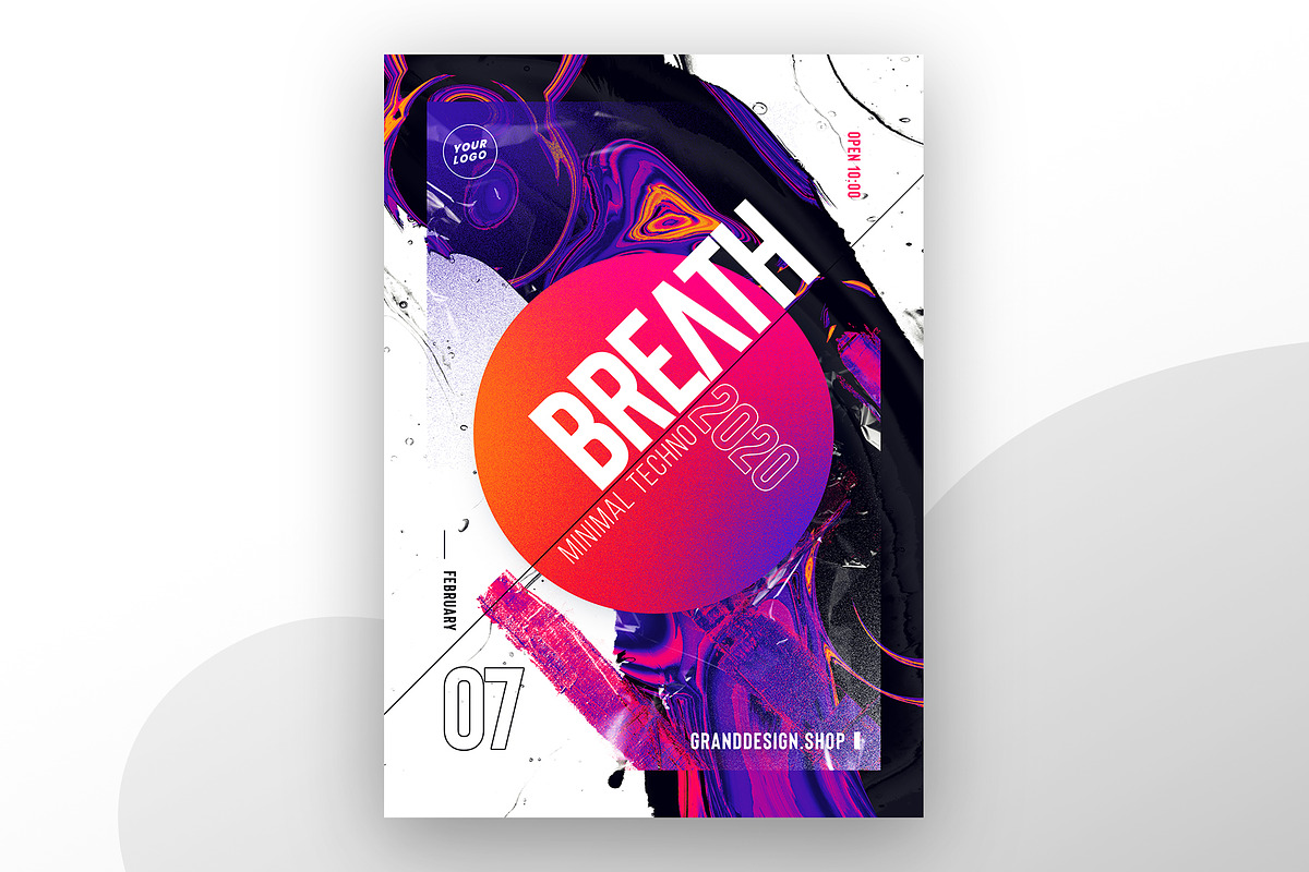 Abstract Poster Template, a Flyer Template by Grand Design (Photo 2 of 3)
