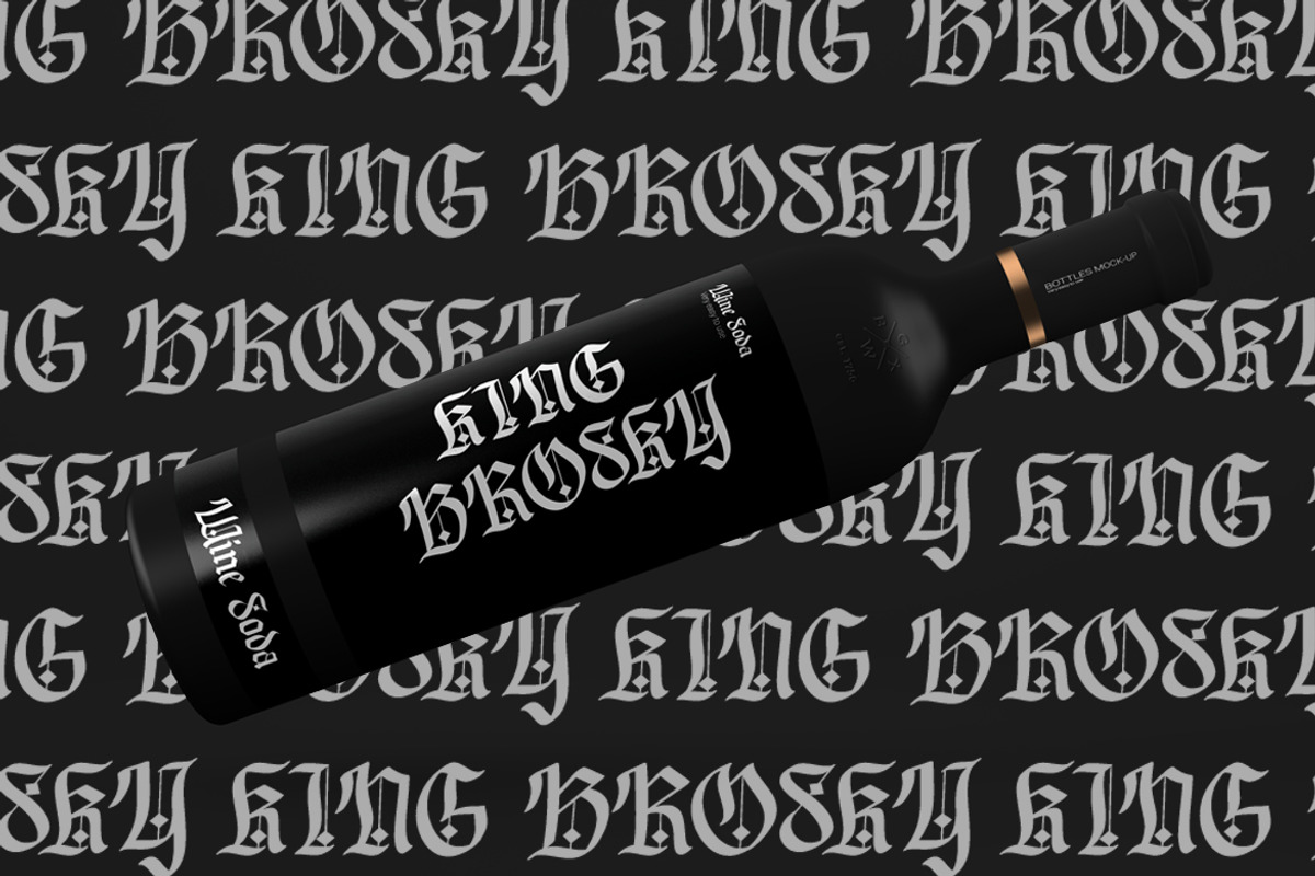 Foldaky Shield Blackletter Font, a Blackletter Font by skiiller studio (Photo 2 of 7)