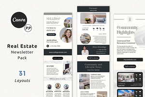 Real Estate Newsletter Template Pack