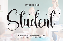 Student | Script Font