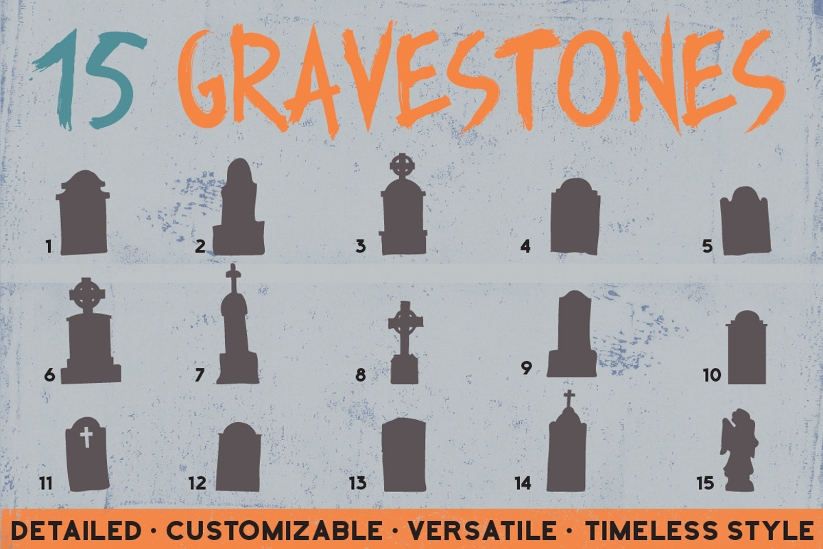 Spooky Build-a-Graveyard Set, an Object Graphic by Designed by Monkeys (Photo 2 of 4)